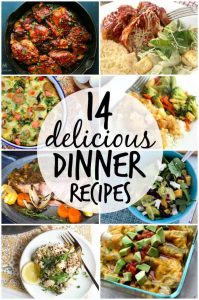 http://www.happygoluckyblog.com/wp-content/uploads/2017/02/14-delicious-dinner-recipes-199x300.jpg