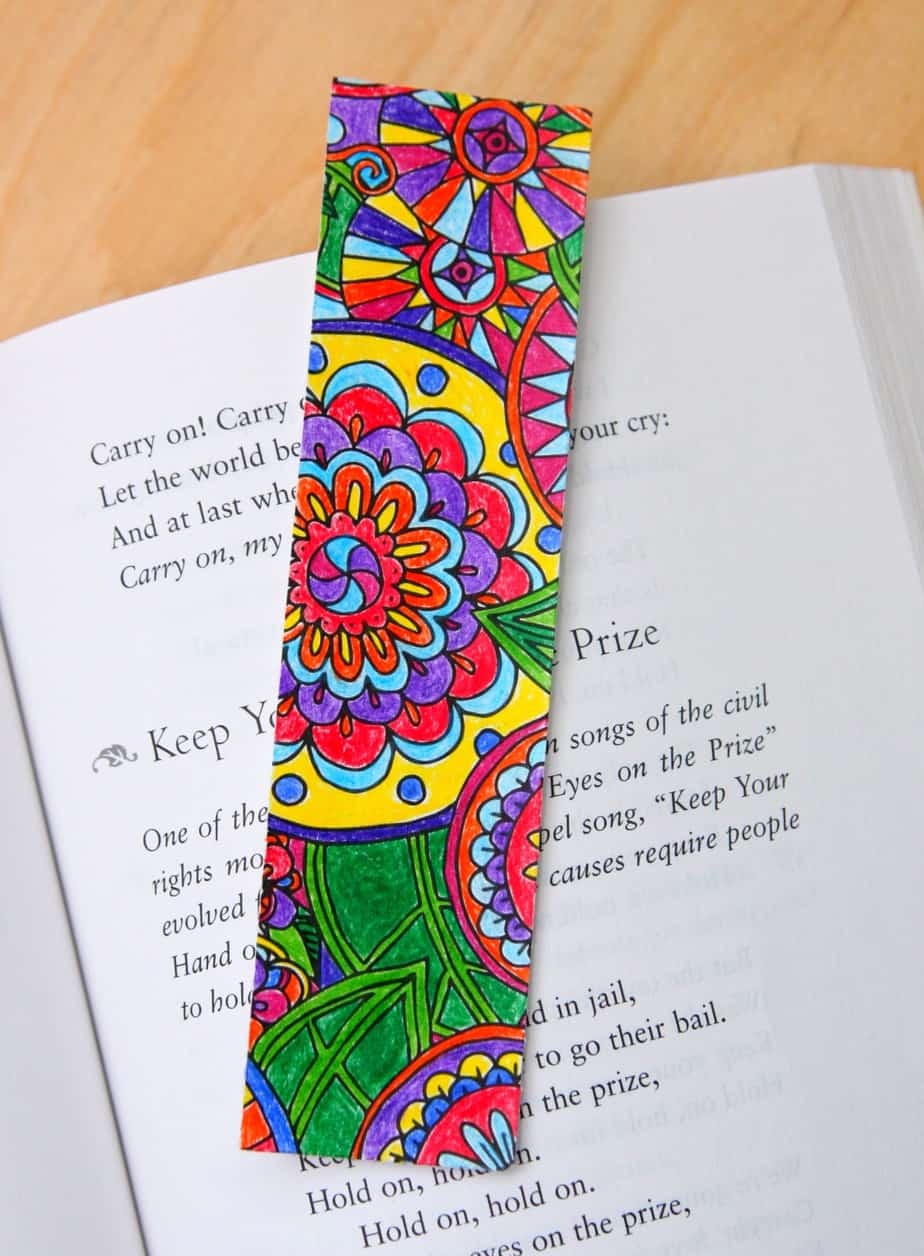 Color Your Own Bookmarks - Happy-Go-Lucky