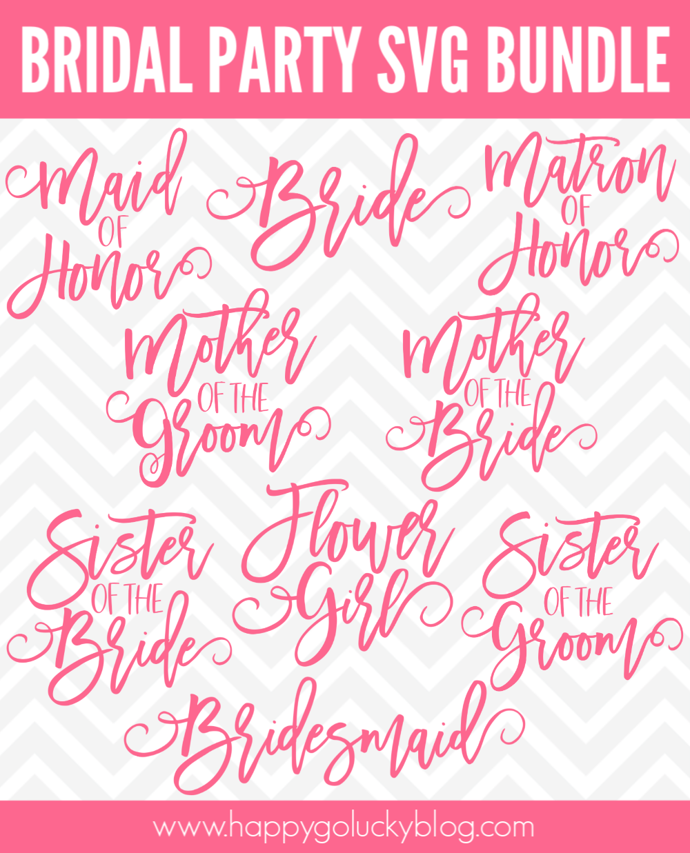 Bridal party svg bundle Wedding Party SVG Wedding svg cut files