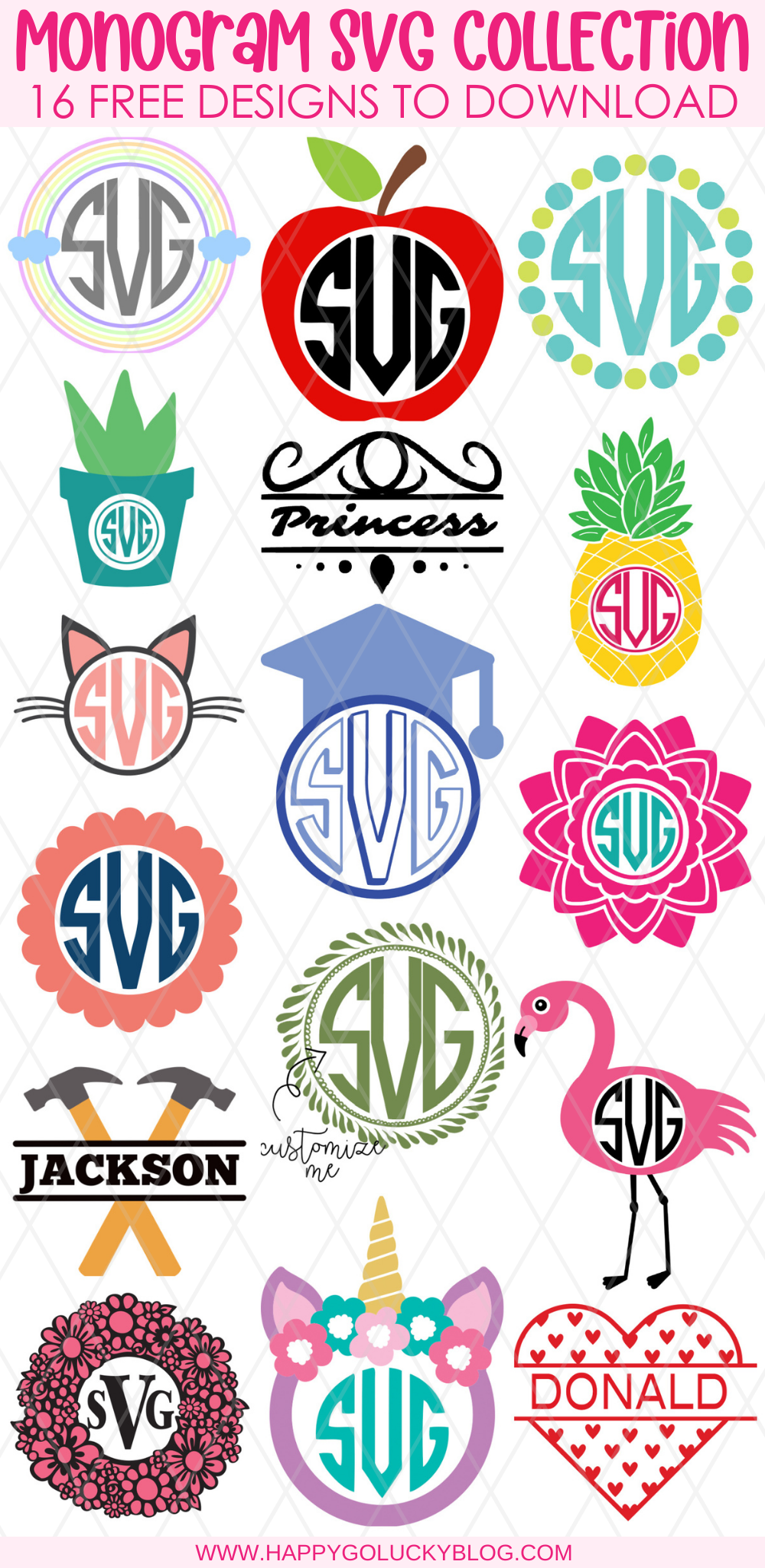 Download Free Monogram Svg Cut Files To Make Personalized Gifts